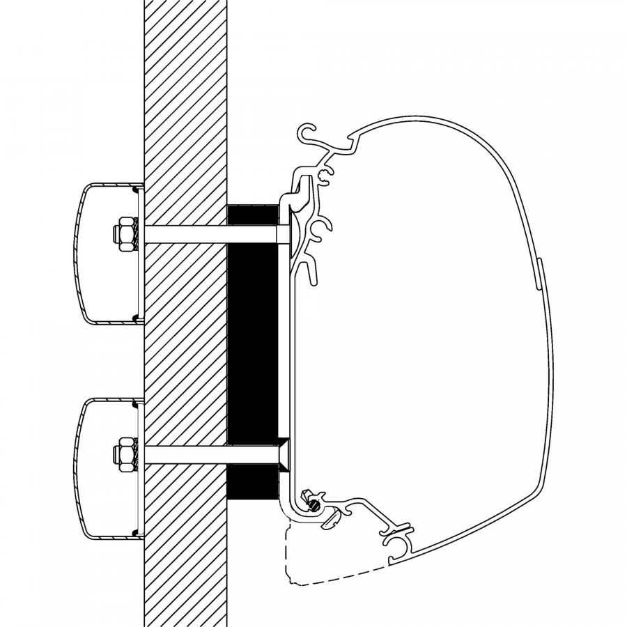 Product image 1 of the product “Adapter-Set Dethleffs Globebus für TO 8000 ”